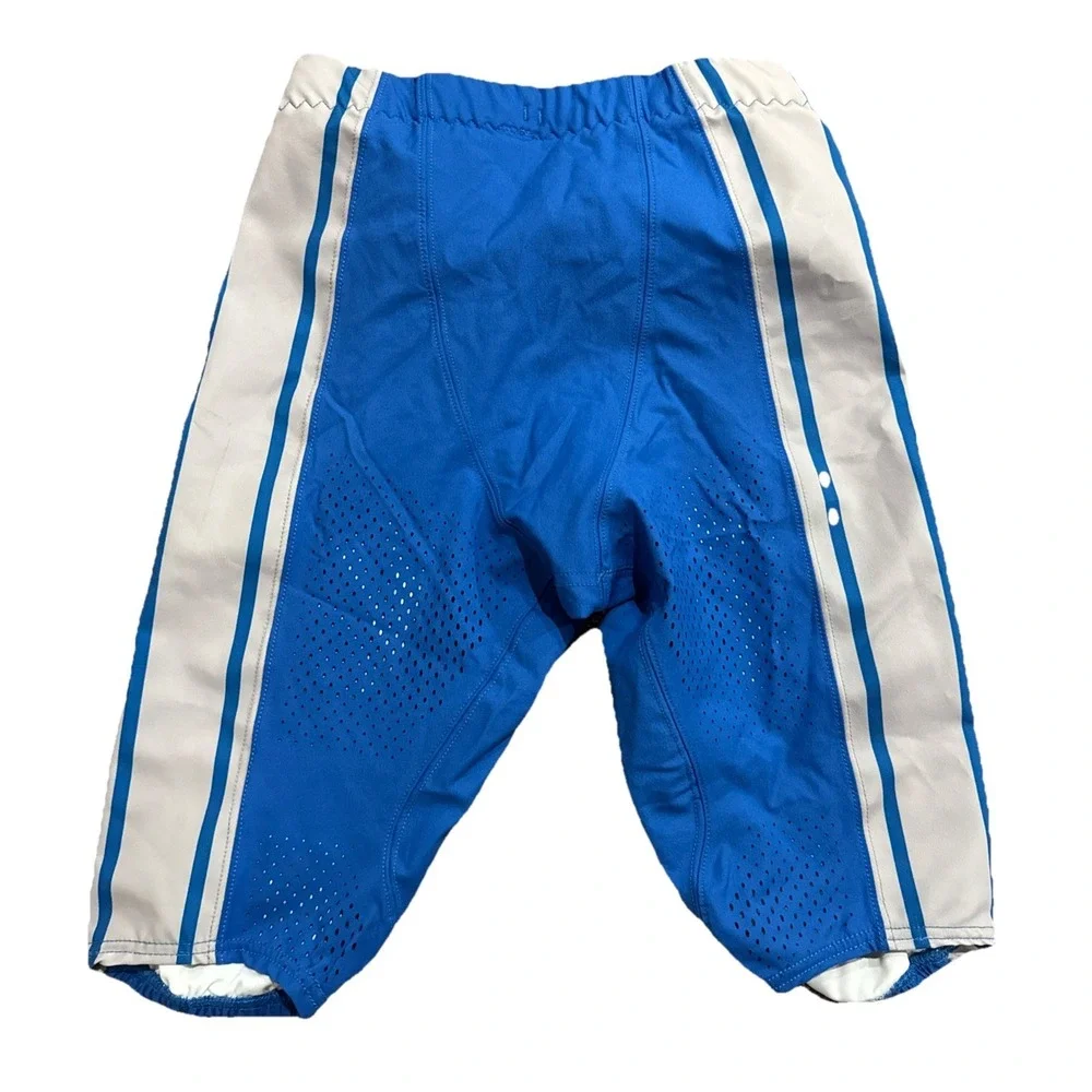2023 Detroit Lions NFL Game Issued Worn Blue Pants Nike DRI-FIT Size 32 Short